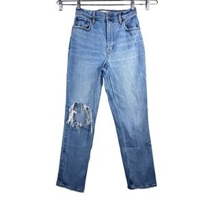 Abercrombie & Fitch Curve Love 90s Straight Ultra High Rise Jeans sz 27